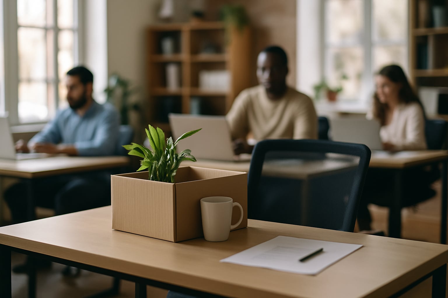 Un bureau vide après un départ précoce : le coût est réel, même s'il n'apparaît sur aucune facture.
