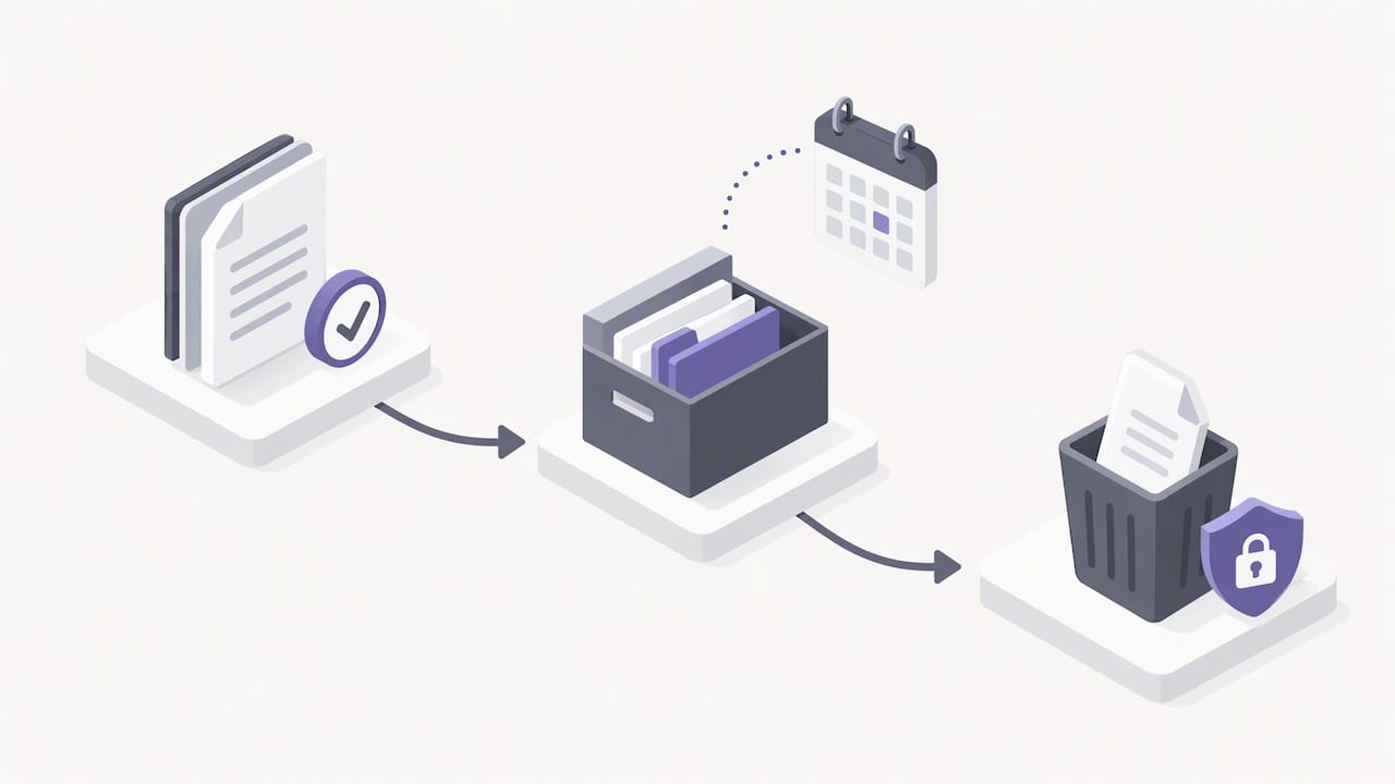 Gestion du cycle de conservation des documents RH